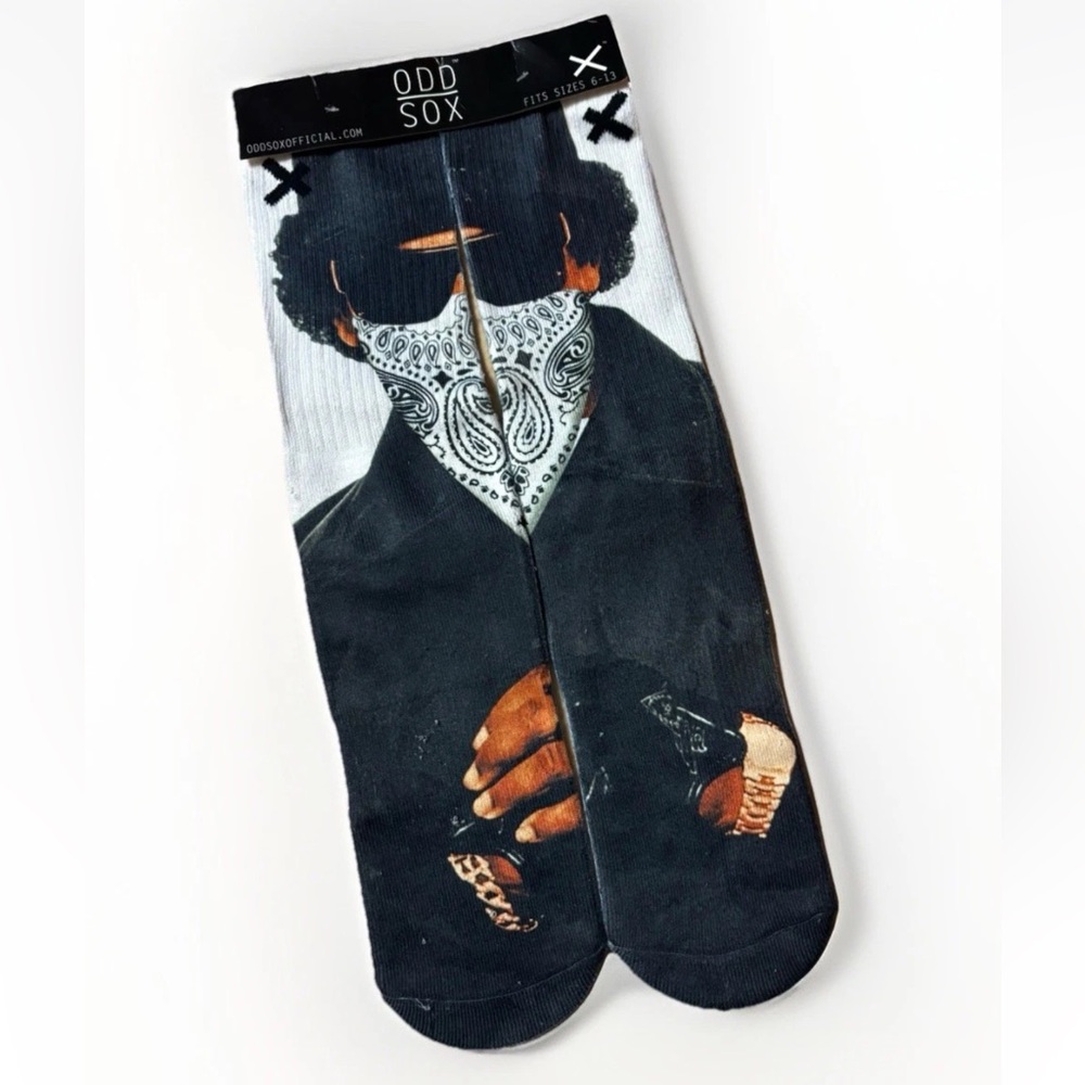 NEW ODD SOX Easy E Compton Men’s Crew Socks - Size 6-13